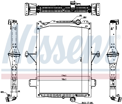 Radiator racire motor