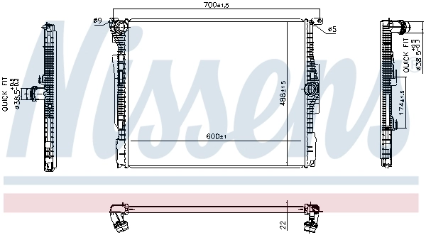 Radiator racire motor