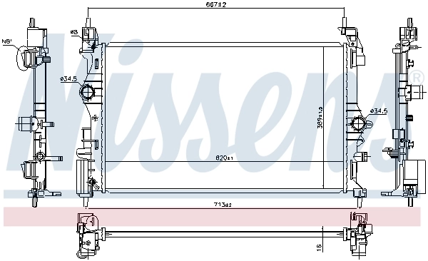 Radiator racire motor