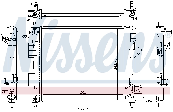 Radiator racire motor