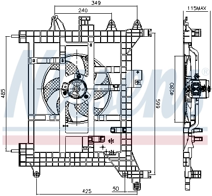 Ventilator radiator racire