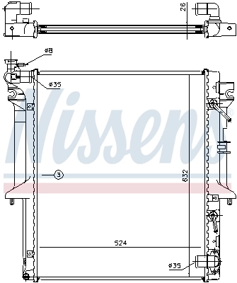 Radiator racire motor