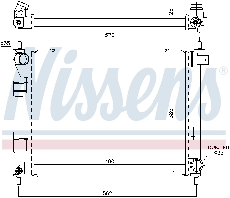 Radiator racire motor