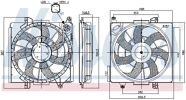 Ventilator radiator racire