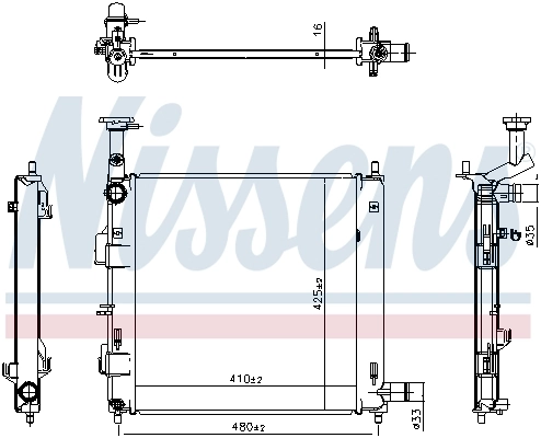 Radiator racire motor
