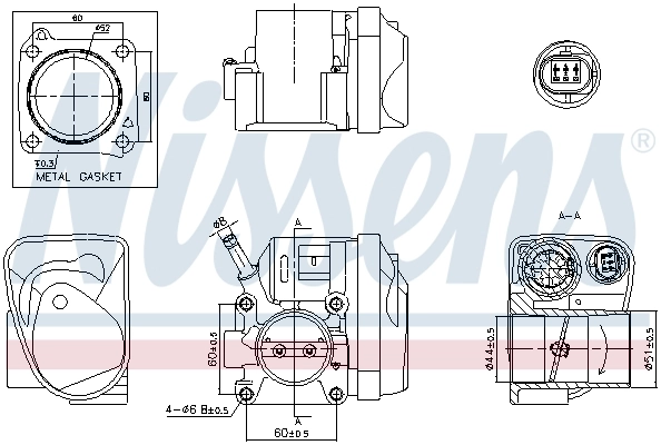 Carcasa clapeta acceleratie