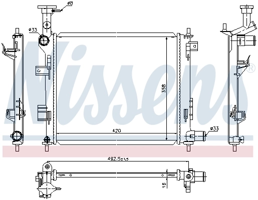 Radiator racire motor