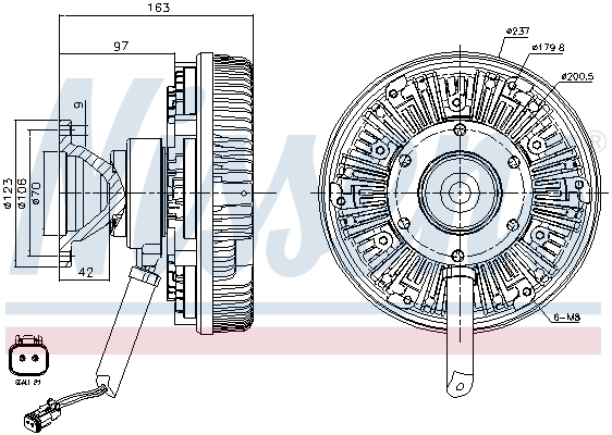 Cupla ventilator radiator