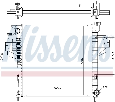 Radiator racire motor