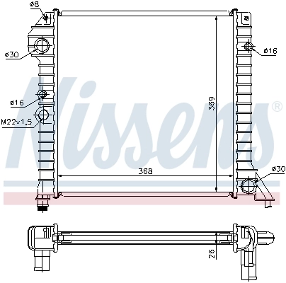 Radiator racire motor