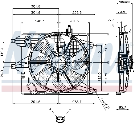 Ventilator radiator racire