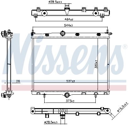Radiator racire motor