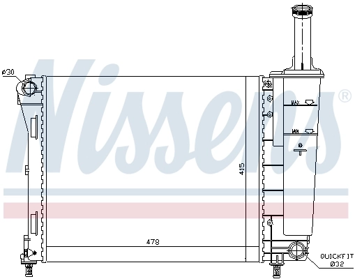 Radiator racire motor