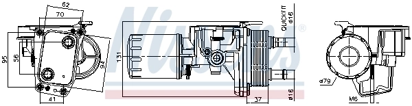 Radiator ulei, ulei motor