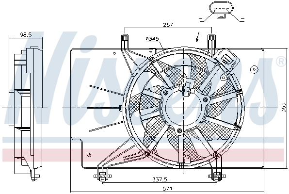 Ventilator radiator racire