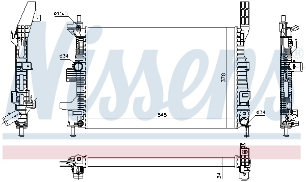 Radiator racire motor