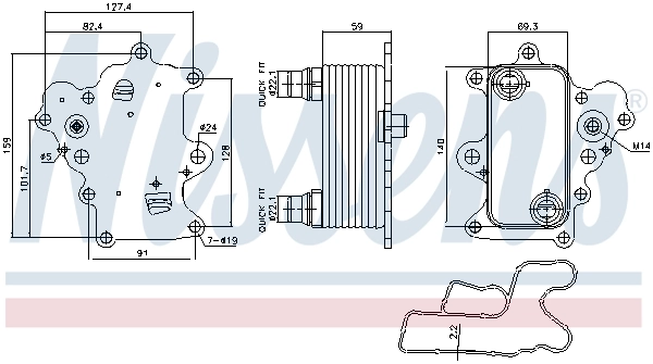 Radiator ulei / termoflot