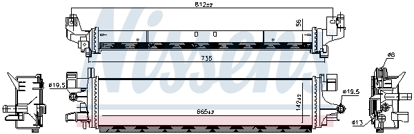 Radiator temperatura scazuta intercooler