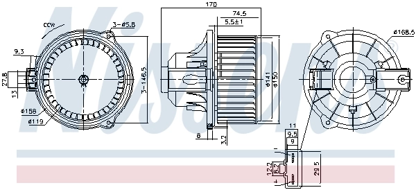 Ventilator habitaclu