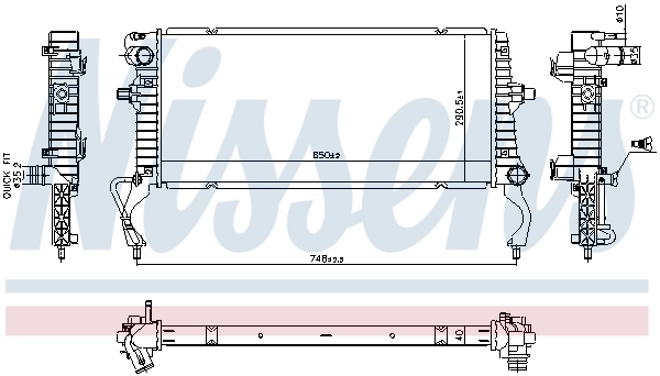 Radiator racire motor