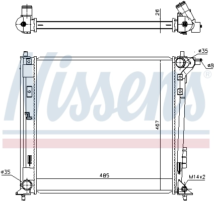 Radiator racire motor