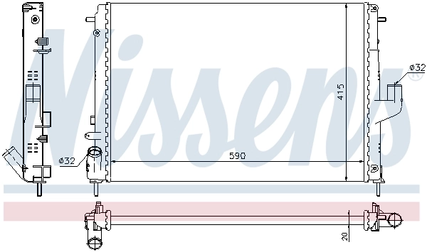 Radiator racire motor
