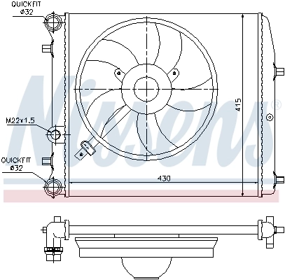 Radiator racire motor