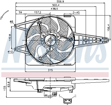 Ventilator radiator racire