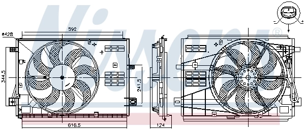 Ventilator radiator racire