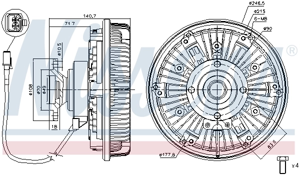 Cupla ventilator radiator