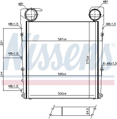 Intercooler, compresor