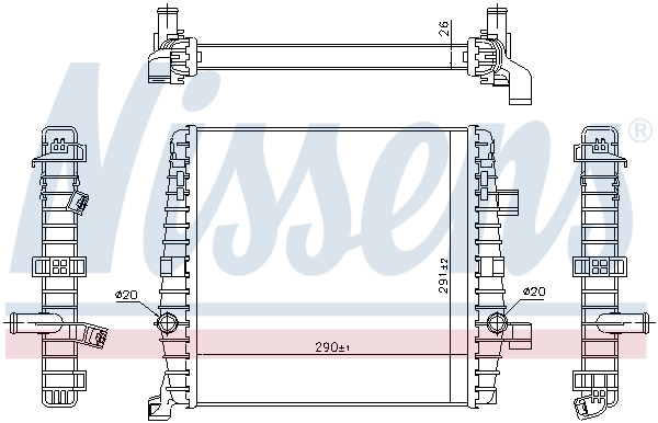Radiator temperatura scazuta intercooler