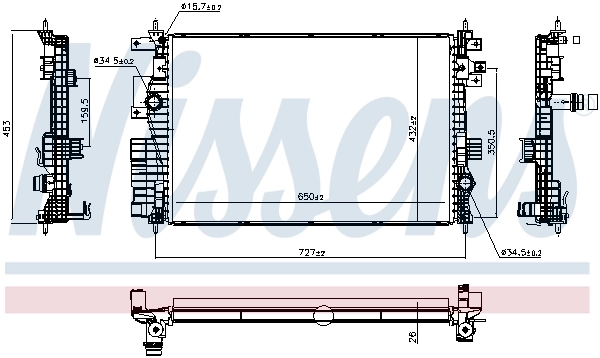 Radiator racire motor