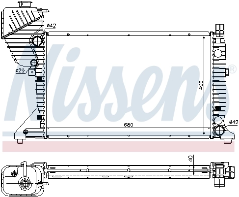 Radiator racire motor