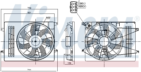 Ventilator radiator racire