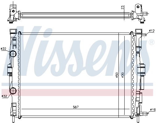 Radiator racire motor