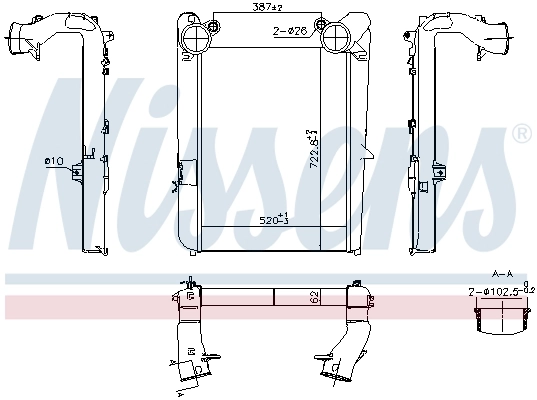 Intercooler, compresor