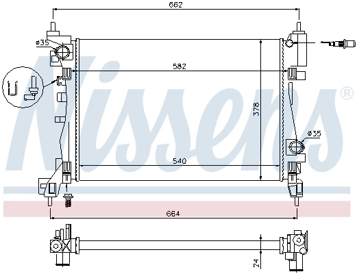 Radiator racire motor