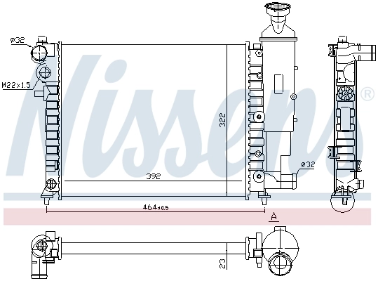Radiator racire motor