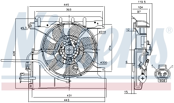 Ventilator radiator racire