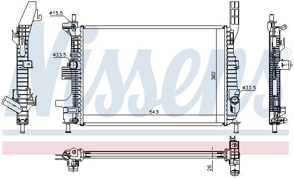 Radiator racire motor