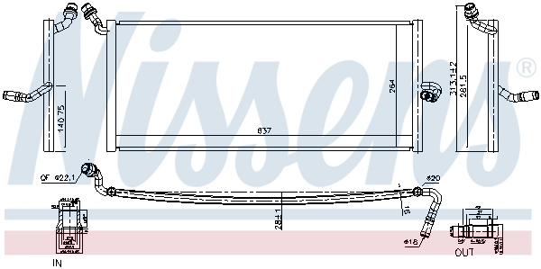 Radiator temperatura scazuta intercooler