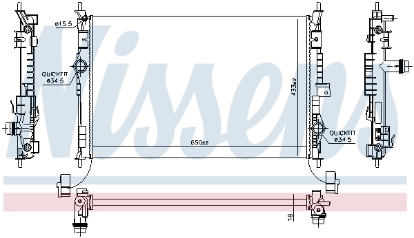 Radiator racire motor