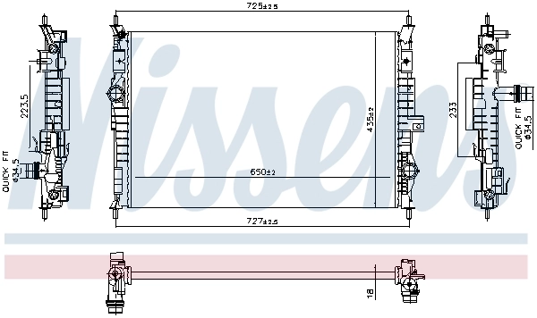 Radiator racire motor