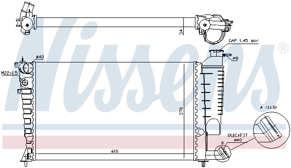 Radiator racire motor
