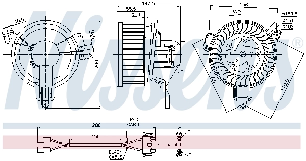 Ventilator, habitaclu