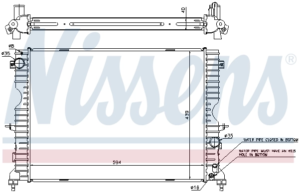 Radiator racire motor