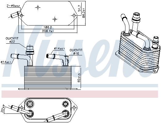 Radiator racire ulei cutie viteze automata