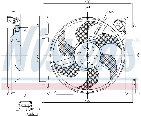 Ventilator radiator racire