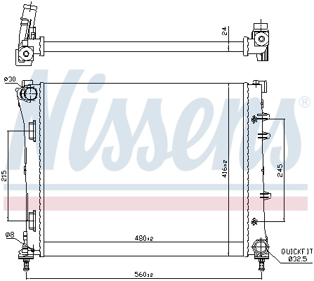 Radiator racire motor